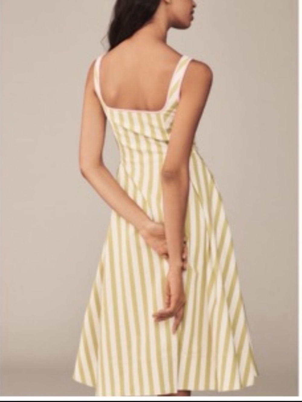 NWT Maeve  Arlette  Piped Sleeveless Notched Square-Neck Midi Dress, XL - Picture 6 of 16